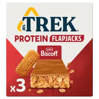Tesco Trek Protein Flapjacks with Lotus Biscoff 3x50g offer