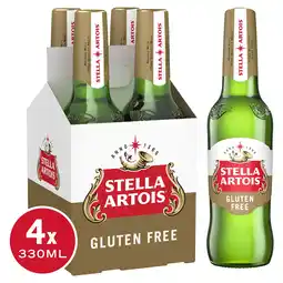 Tesco Stella Artois Gluten Free Lager 4X330ml offer