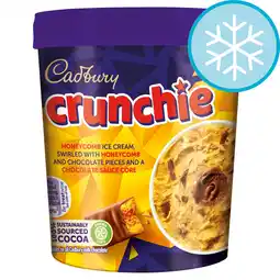 Tesco Cadbury Crunchie Honeycomb Ice Cream 425ml offer