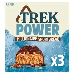 Tesco Trek Power Millionaire Shortbread Protein Bars 3 x 44g offer