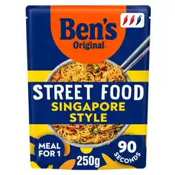 Tesco Ben's Original Street Food Singapore Style Noodles 250g offer