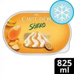 Tesco CARTE D'OR LES DESSERTS SOLERO ICE CREAM EXOTIC VANILLA 825 ml offer
