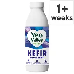 Tesco Yeo Valley Organic Kefir Yogurt Drink Blueberry 500ml offer