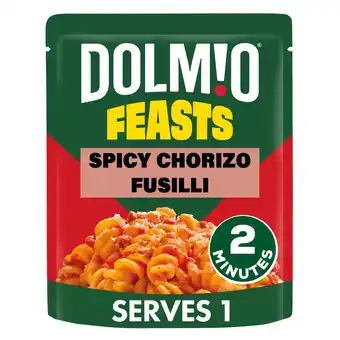 Tesco Dolmio Feasts Spicy Chorizo Fusilli Pasta Ready Meal 250g offer