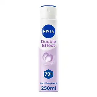 Tesco NIVEA Double Effect Anti-Perspirant Deodorant Spray 250ml offer