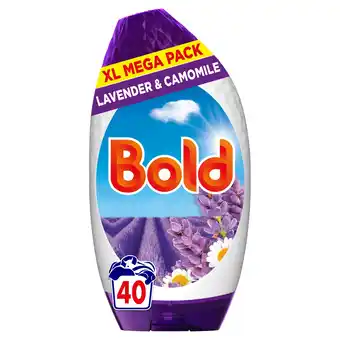 Tesco Bold Gel Laundry Detergent - Lavender & Camomile 40 Washes 1.32L offer