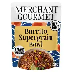 Tesco Merchant Gourmet Burrito Supergrain Bowl 220g offer