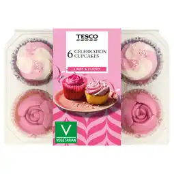 Tesco Tesco Celebration Cupcakes - Vanilla 6 Pack offer