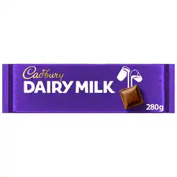 Tesco Cadbury Dairy Milk Chocolate Block 280g offer