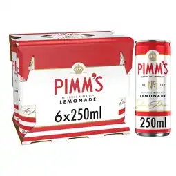 Tesco Pimm's & Lemonade 6x250ml offer