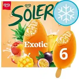 Tesco Solero Exotic Ice Cream Lollies 6 x 90ml offer
