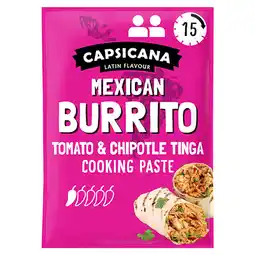Tesco Capsicana Mexican Burrito Tomato & Chipotle Paste 60G offer