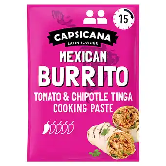 Tesco Capsicana Mexican Burrito Tomato & Chipotle Paste 60G offer