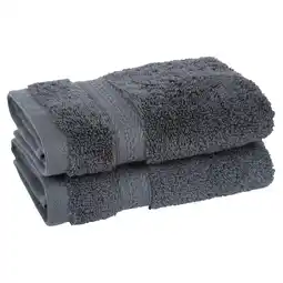 Tesco F&F Home Dark Grey Supersoft 2 Pack Face Cloth offer