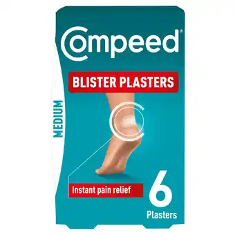 Tesco Compeed Medium Blister Plasters 6s offer