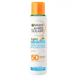 Tesco Garnier Ambre Solaire Kids Sensitive Advanced Mist Spf50+ 150Ml offer