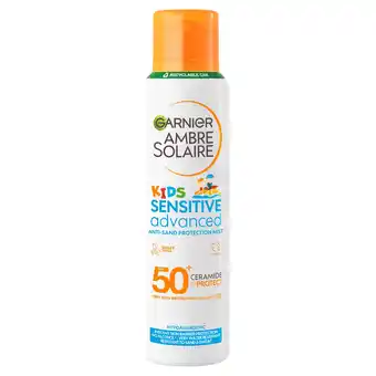 Tesco Garnier Ambre Solaire Kids Sensitive Advanced Mist Spf50+ 150Ml offer