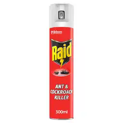 Tesco Raid Ant & Cockroach Insect Killer Aerosol Spray 300ml offer