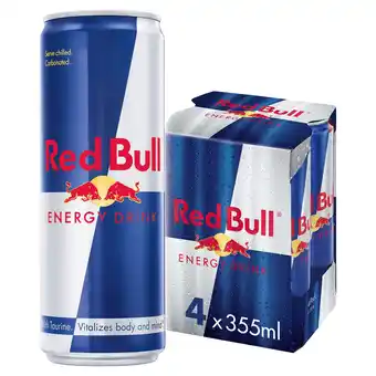 Tesco Red Bull Energy Drink 4X355ml offer