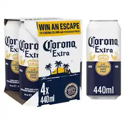 Tesco Corona Extra Beer 4 x 440ml offer