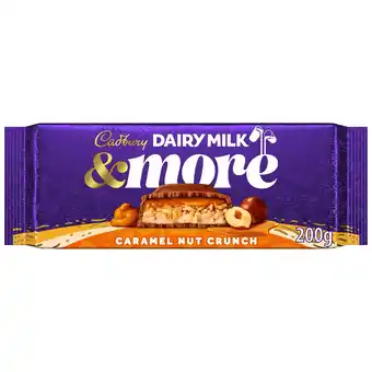 Tesco Cadbury Dairy Milk &More Caramel Nut Crunch Chocolate Bar 180g offer