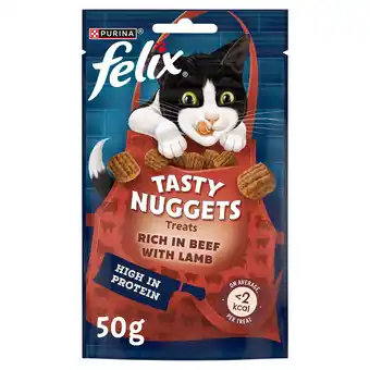 Tesco Felix Tasty Nuggets for cats Beef & Lamb 50g offer