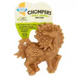 Tesco Good Boy Chompers Unicorn Dog Treats 60G offer