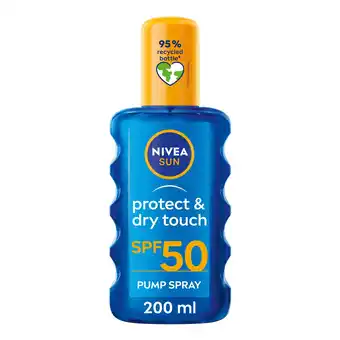Tesco NIVEA SUN Protect & Dry Touch Sun Mist Spray SPF50 200ml offer