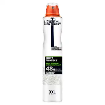 Tesco L’Oreal Men Expert Shirt Protect 48 Hour Antiperspirant Deodorant 300Ml offer