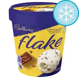 Tesco Cadbury Flake Vanilla Ice Cream 425ml offer