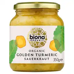 Tesco Biona Organic Golden Tumeric Sauerkraut 350g offer