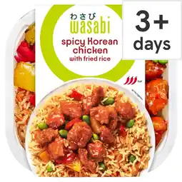 Tesco Wasabi Spicy Korean Chicken with Fried Rice 400g offer