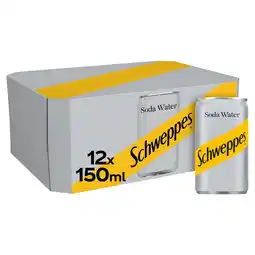 Tesco Schweppes Soda Water 12x150ml offer