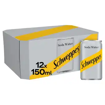 Tesco Schweppes Soda Water 12x150ml offer