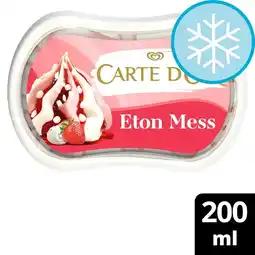 Tesco Carte D'Or Mini Pots Eton Mess Ice Cream Tub 200ml offer