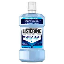 Tesco Listerine Advanced Nightly Reset Mouthwash 500ml offer