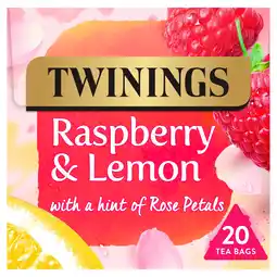 Tesco Twinings Raspberry & Lemon Tea Bags 20 Pack 40g offer