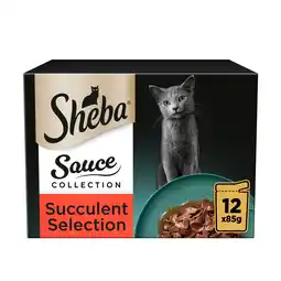 Tesco Sheba Sauce Collection Wet Cat Food Succulent selection 12x85g offer