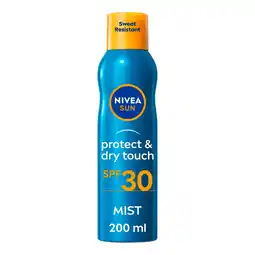 Tesco NIVEA SUN Protect & Moisture Sun Cream Spray SPF30 200ml offer