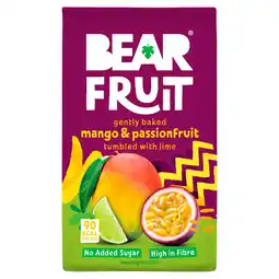 Tesco BEAR Fruit Dried Mango & Passion Fruit 85g offer