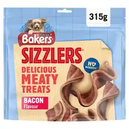 Tesco Bakers Sizzlers Meaty Treats - Bacon Flavour 315g offer
