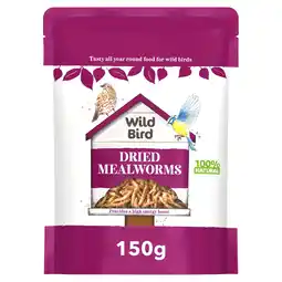 Tesco Wild Bird Dried Mealworms Bird Food 150g offer