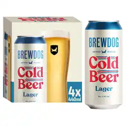 Tesco BrewDog Cold Beer 4 x 440ml offer