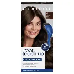 Tesco Clairol Root Touch-Up Permanent Hair Dye - Dark Brown 4 offer