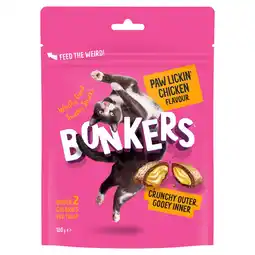 Tesco Bonkers Cat Treats - Paw Lickin' Chicken Flavour 180g offer