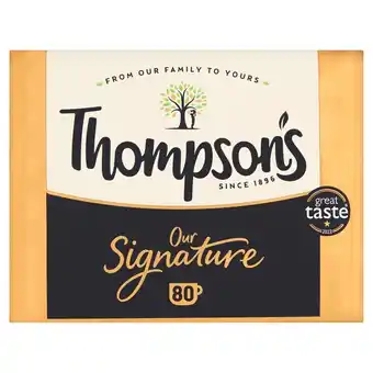 Tesco Thompson's Our Signature Tea Bags 80 Pack 250g offer