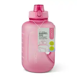 Tesco Core Kitchen Pink Plastic Barrel Water Bottle 1.5L offer