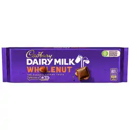Tesco Cadbury Dairy Milk Wholenut Chocolate Block 280g offer