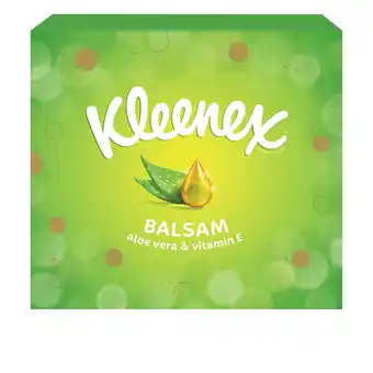 Tesco Kleenex Balsam tissue Cube Box 56 Sheets offer