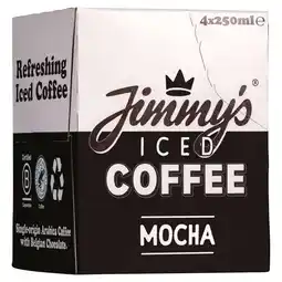Tesco Jimmy's Iced Coffee Mocha 4 x 250ml offer